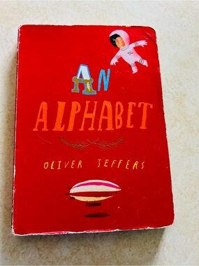 An Alphabet by Oliver Jeffers - Bright Red Board Book